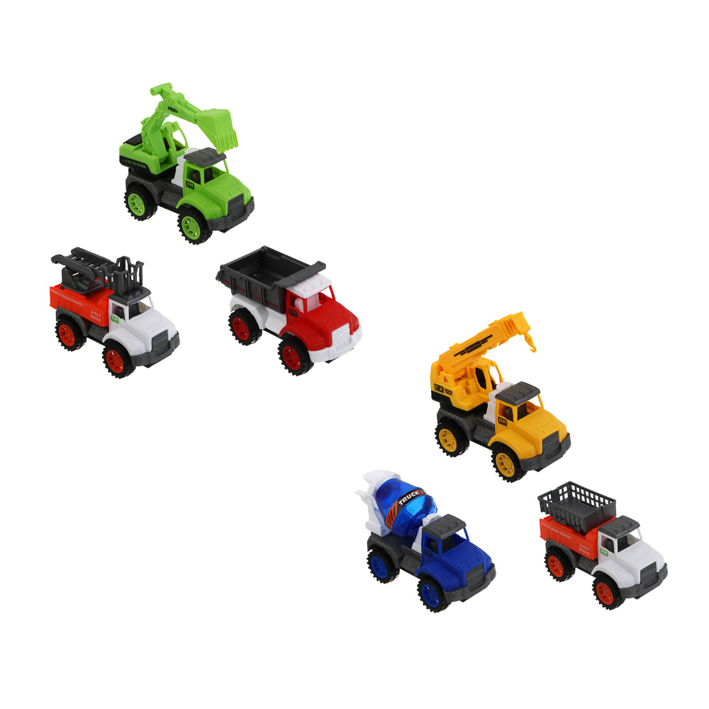 ИГРОЛЕНД Набор машинок 3 шт "Службы города", РР, РVC, 18х6х21 см, 2 дизайна, арт.№ 292-493