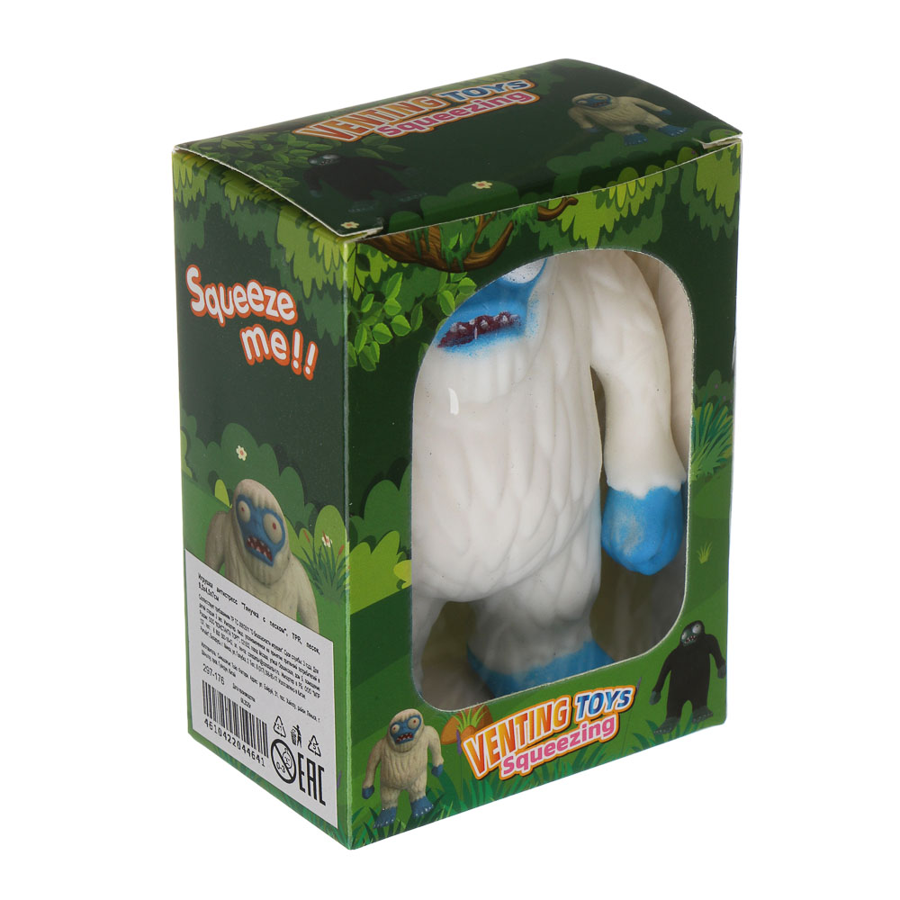 ИГРОЛЕНД Игрушка антистресс "Тянучка с песком", TPR, песок,  9,5х4,5х7см, арт.№ 297-176