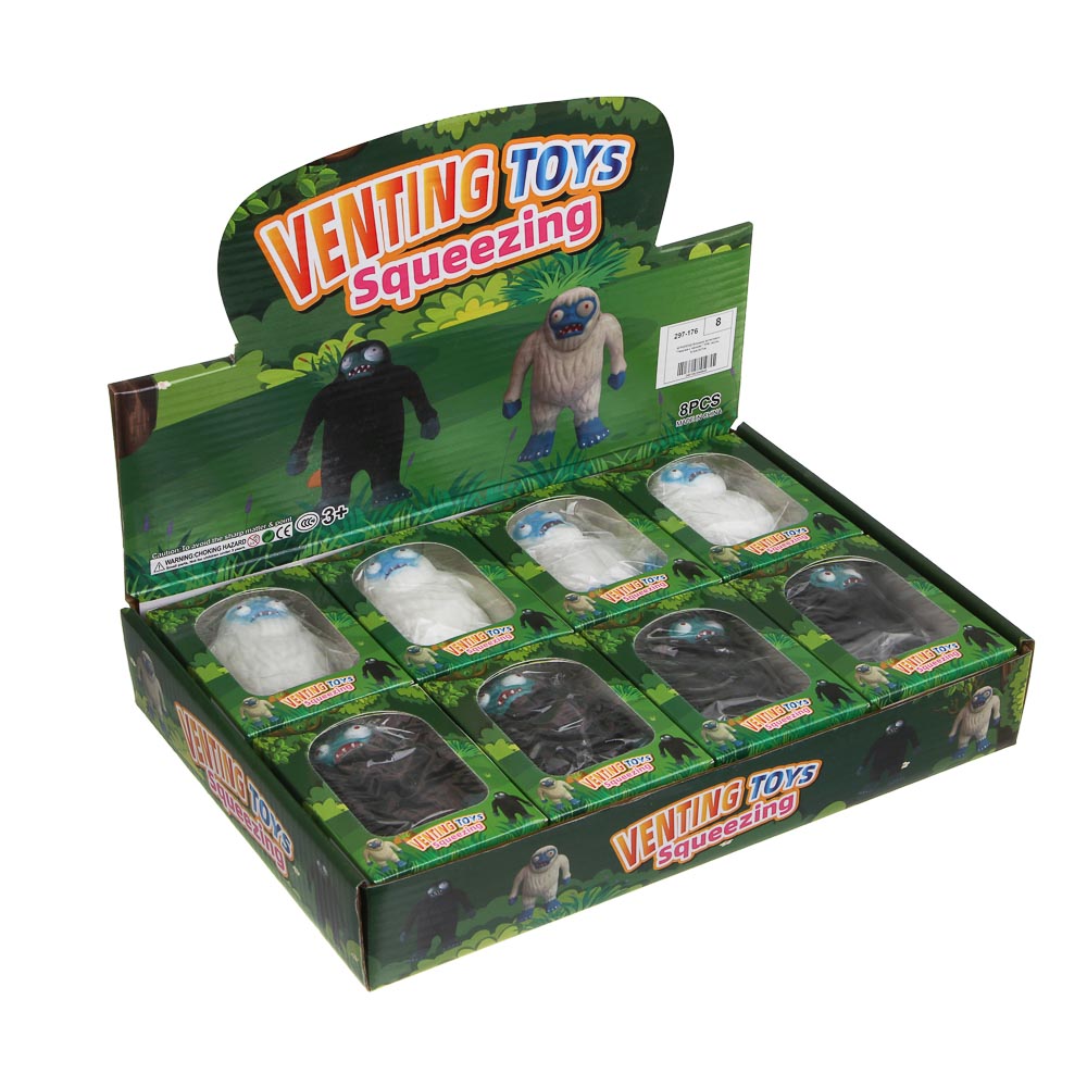 ИГРОЛЕНД Игрушка антистресс "Тянучка с песком", TPR, песок,  9,5х4,5х7см, арт.№ 297-176