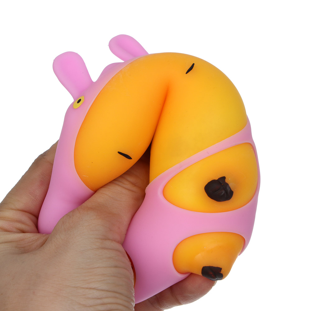 ИГРОЛЕНД Игрушка-антистресс, мялка "Капибара в костюмчике", 10х6,5см, TPR, 4 дизайна, арт.№ 297-177