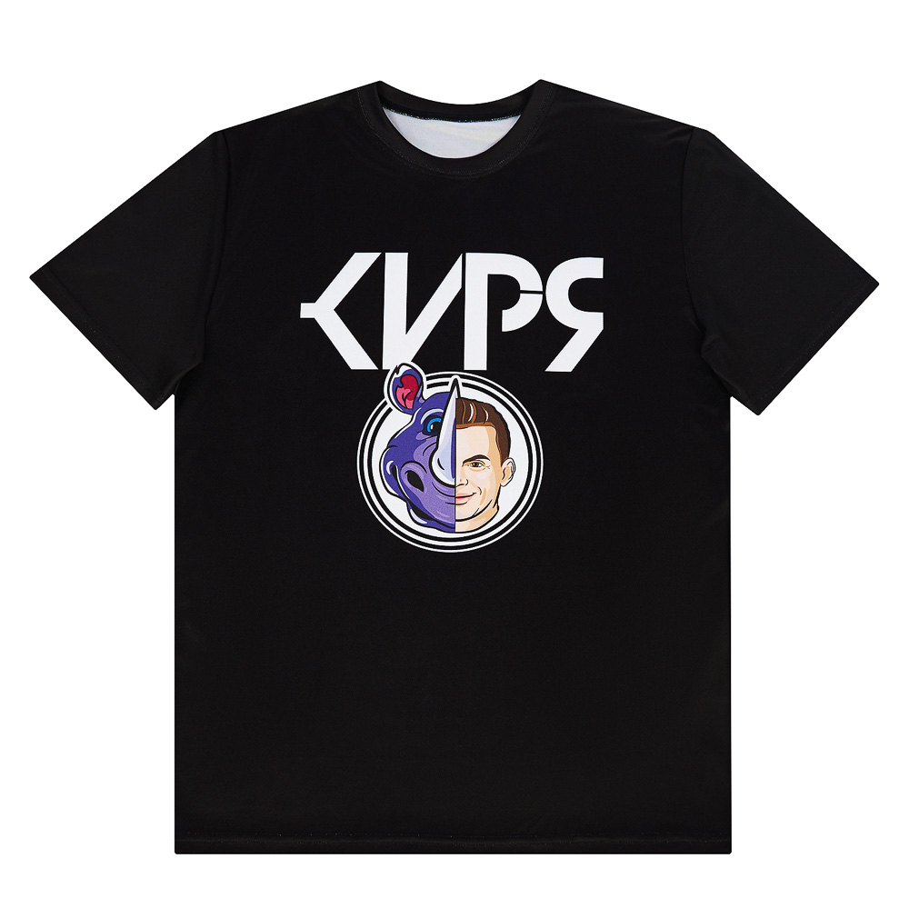 Футболка спортивная для взрослых «КИРЯ», размер XS, 100% полиэстер, носорог, арт.№ 006-071