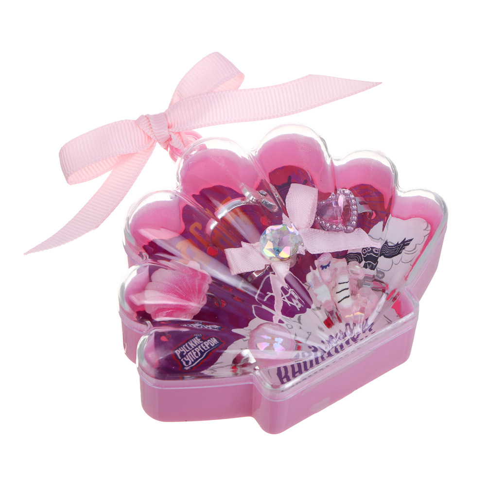 Набор детских колец BY Русские супергерои 6 шт, пластик, металл, р-р универсальный, 2 дизайна, арт.№ 316-377