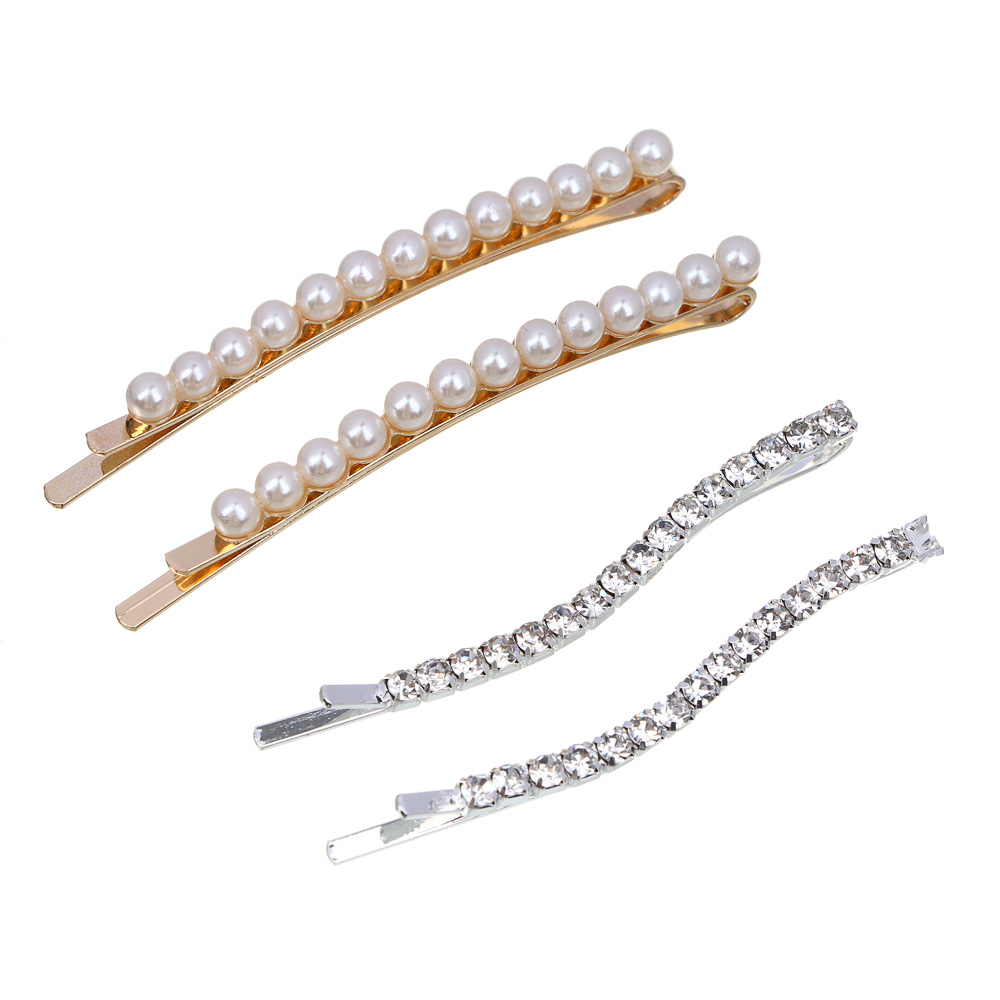 ЮНИLOOK Невидимки с декором 2шт., 5,5-6см, пластик, металл, 2 дизайна, арт.1, арт.№ 321-381