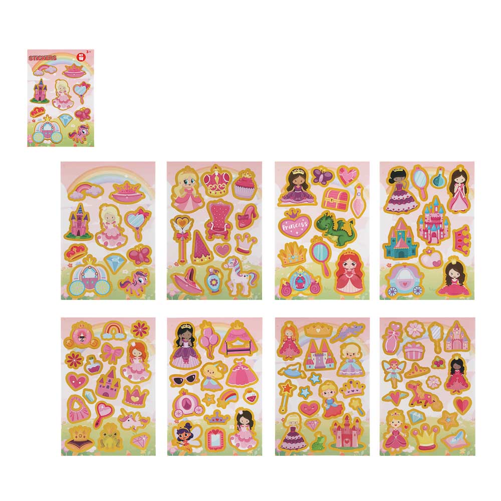 Блокнот с наклейками для творчества, 24х15см, бумага, 8 страниц, 4 дизайна, арт.№ 283-245