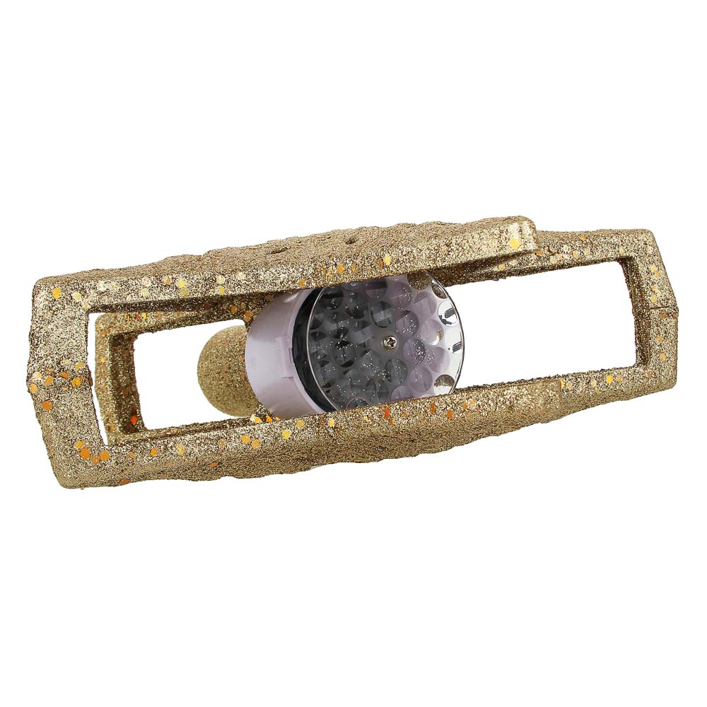 СНОУ БУМ Проектор верхушка на елку, 4LED*белый, 0°-180°, 24,3х6,5х25,5см, ПВХ черный, 220В, 50гц, арт.№ 351-714