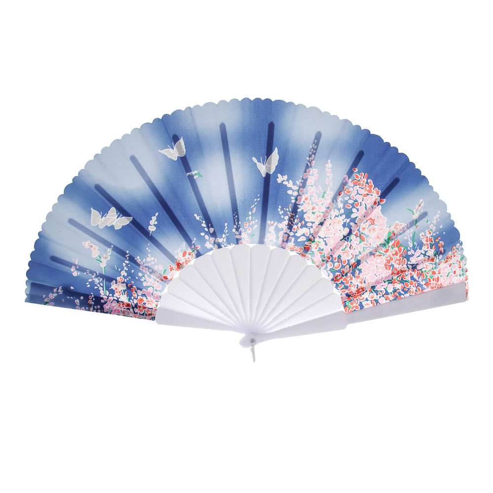 Веер складной тм GALANTE тканевый с рисунком, 23 см, полиэстер, пластик, 6 дизайнов, арт.№ 328-321