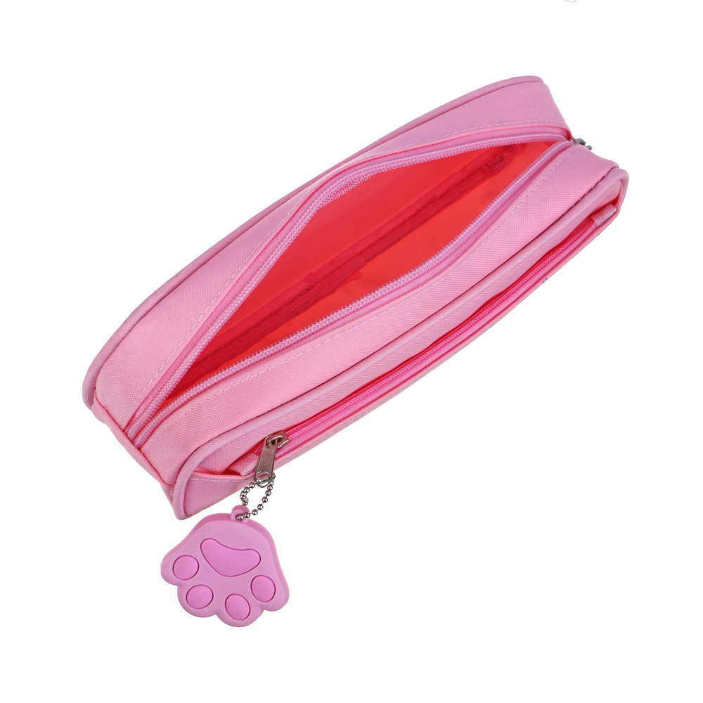 МИЛЫЙ КОТИК Пенал прямоугольный, 22х5,5х8см, 1 отд.на молнии, 1 карман, подвеска, ПЭ, блистер, арт.№ 238-381