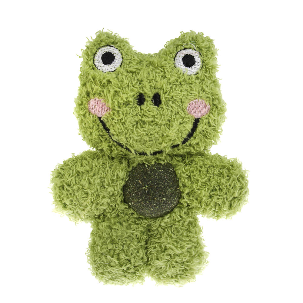 Игрушка для кошек VETTA, лягушонок/зайка, ПЭ, кошачья мята, 12 см, арт.№ 273-612