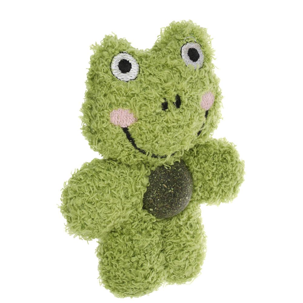 Игрушка для кошек VETTA, лягушонок/зайка, ПЭ, кошачья мята, 12 см, арт.№ 273-612
