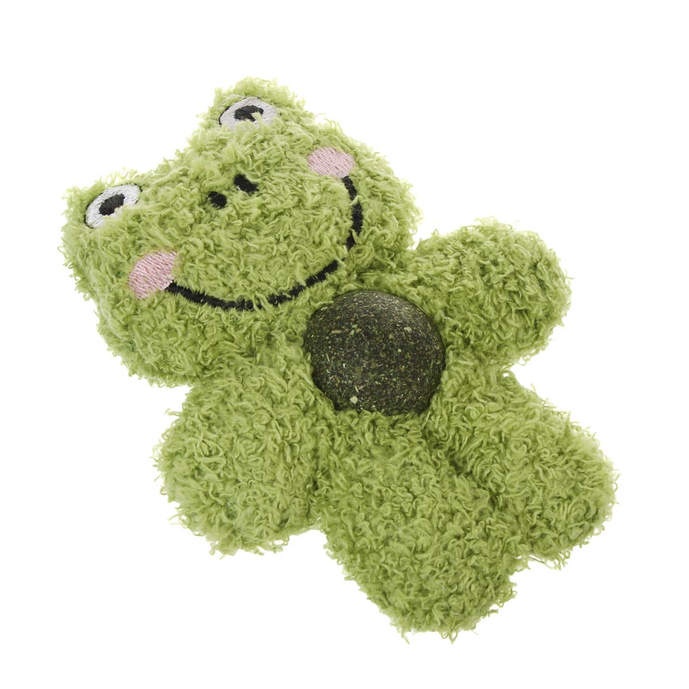 Игрушка для кошек VETTA, лягушонок/зайка, ПЭ, кошачья мята, 12 см, арт.№ 273-612