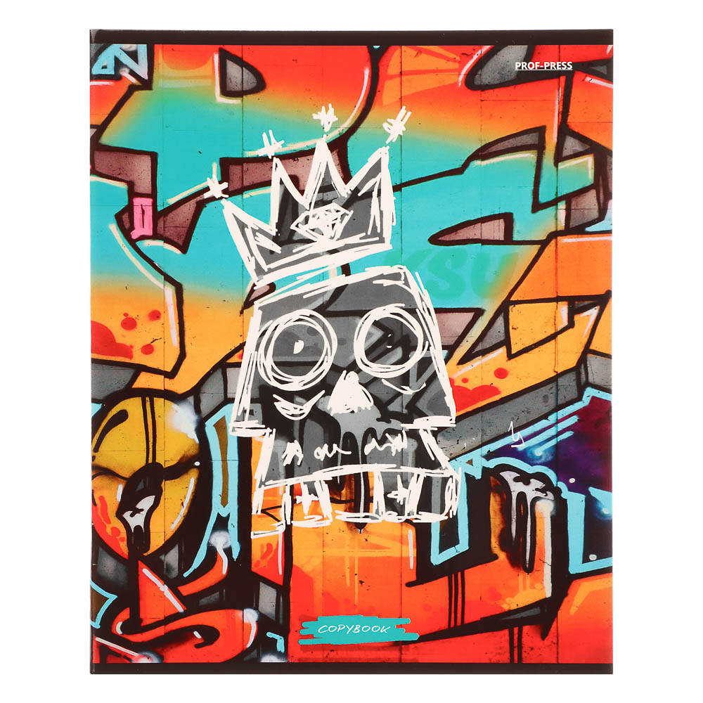 Тетрадь 48л., А5, в клетку, офсет, обл. мел.картон, скрепка, твин лак, микс, арт.№ 578-181