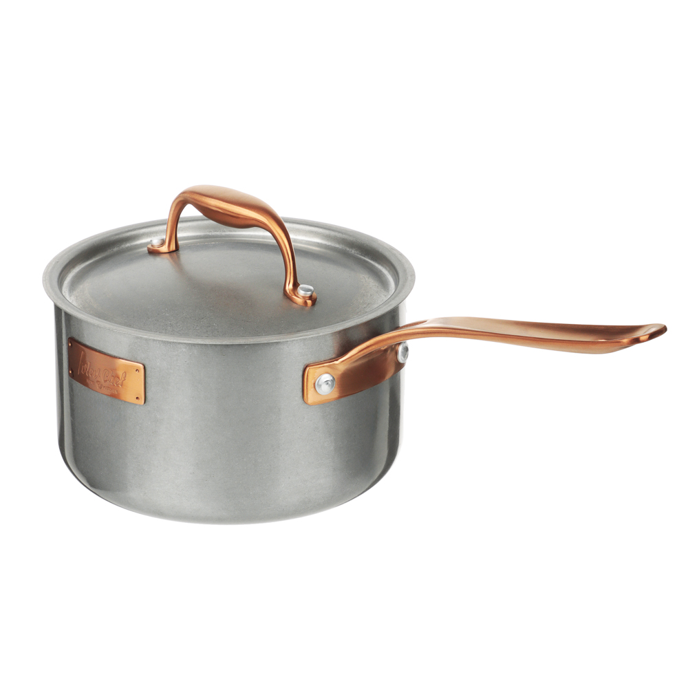 Ivlev Chef Ladoga Ковш 18х10,5см 2,5л, с нерж. крышкой, индукция, нерж.сталь 18/10, арт.№ 822-254