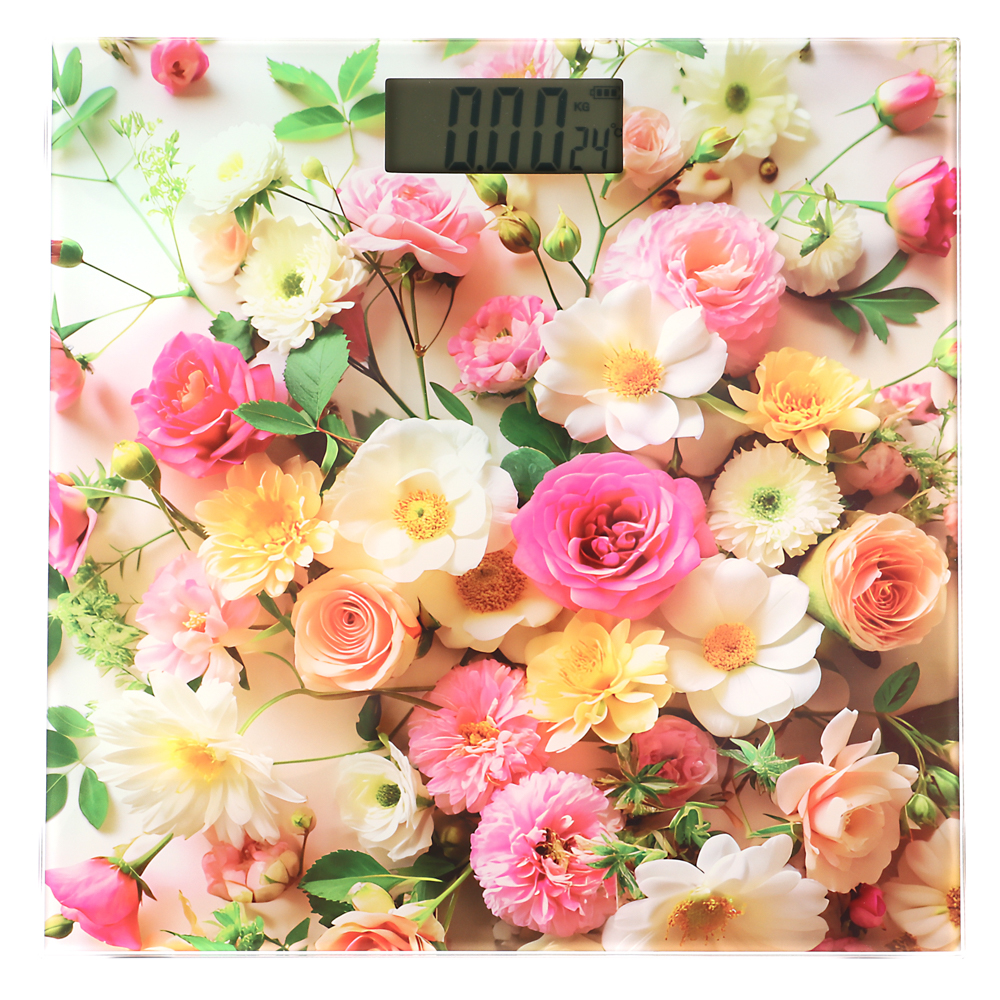 LEBEN Весы напольные электронные "Симпатия", ЖК-дисплей, макс. нагр.до 180кг, 28х28х0,5см, арт.№ 252-095