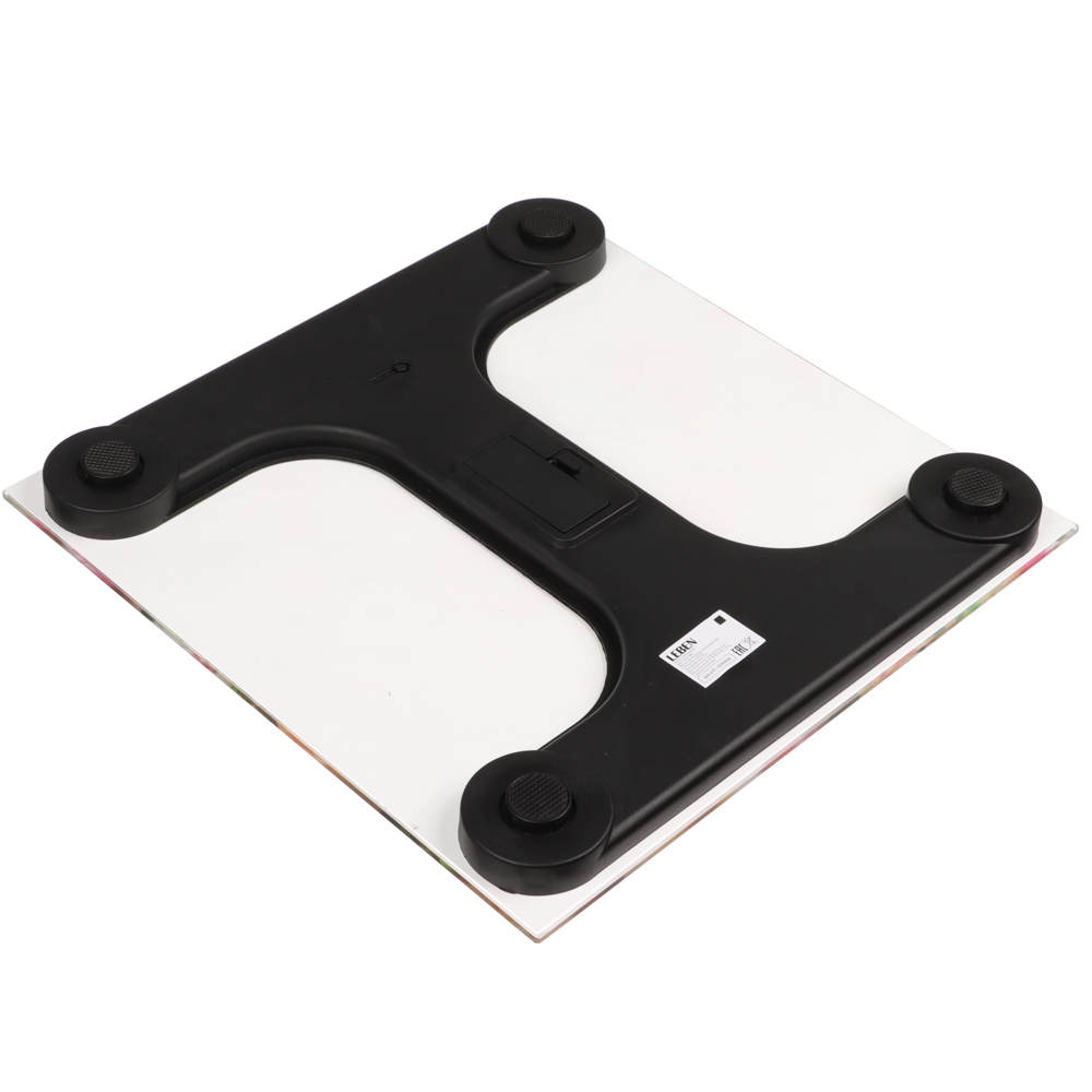 LEBEN Весы напольные электронные "Симпатия", ЖК-дисплей, макс. нагр.до 180кг, 28х28х0,5см, арт.№ 252-095