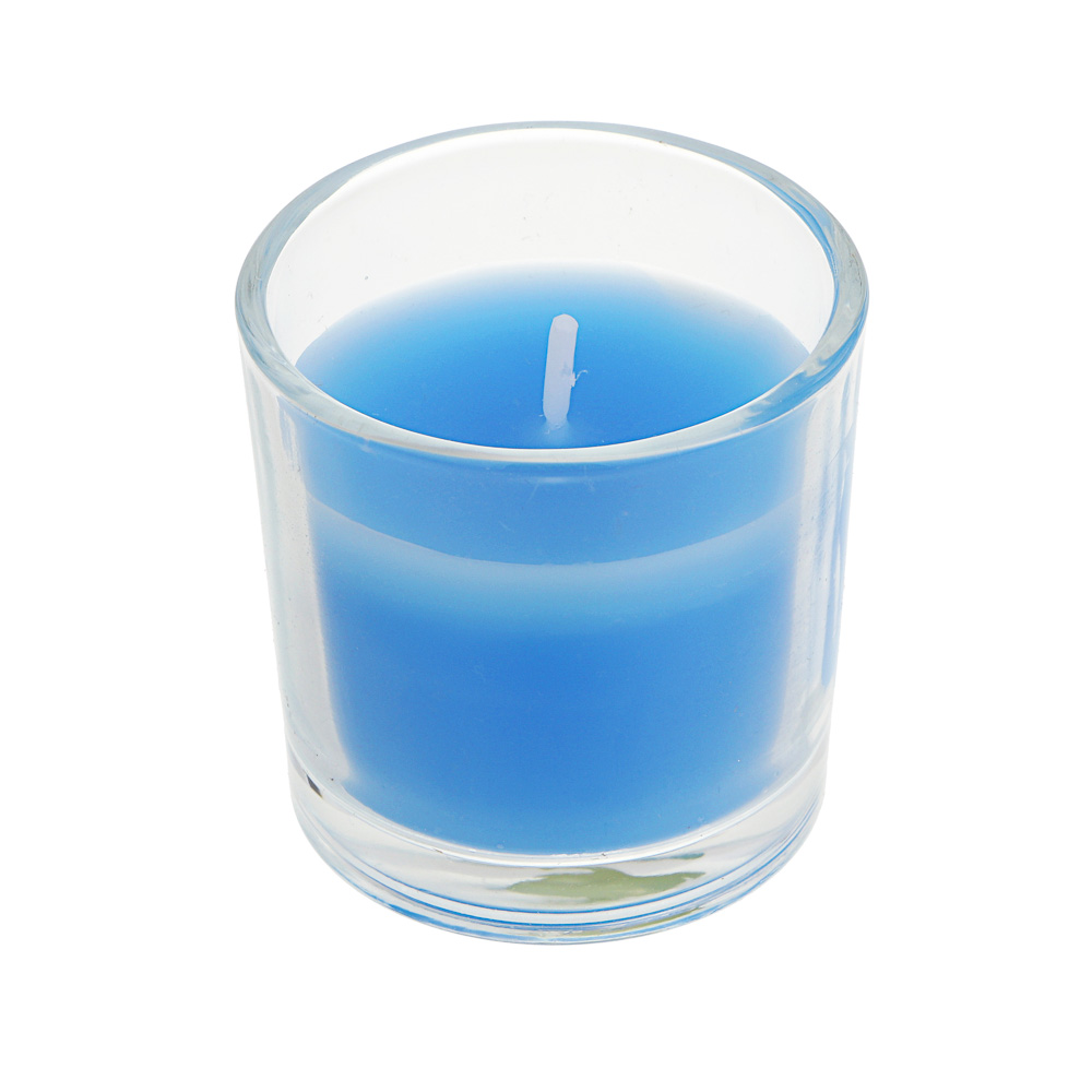 LADECOR Свеча ароматическая в стеклянном подсвечнике, в подарочной коробке, 4,5x4,5 см, 6 видов., арт.№ 508-876