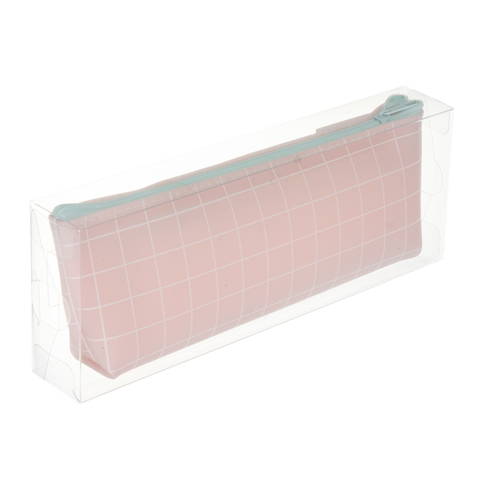 Пенал прямоугольный, 21x3x8см, "Ничего лишнего", 1 отделение на молнии, силикон, арт.№ 524-367