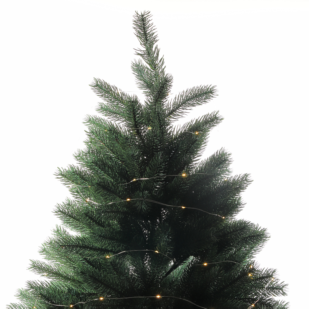 Гирлянда нить росы 5 м СНОУ БУМ, 50 LED ламп, свечение шампань, 8 режимов, проволока серебряный цвет, 3хАА, арт.№ 384-337