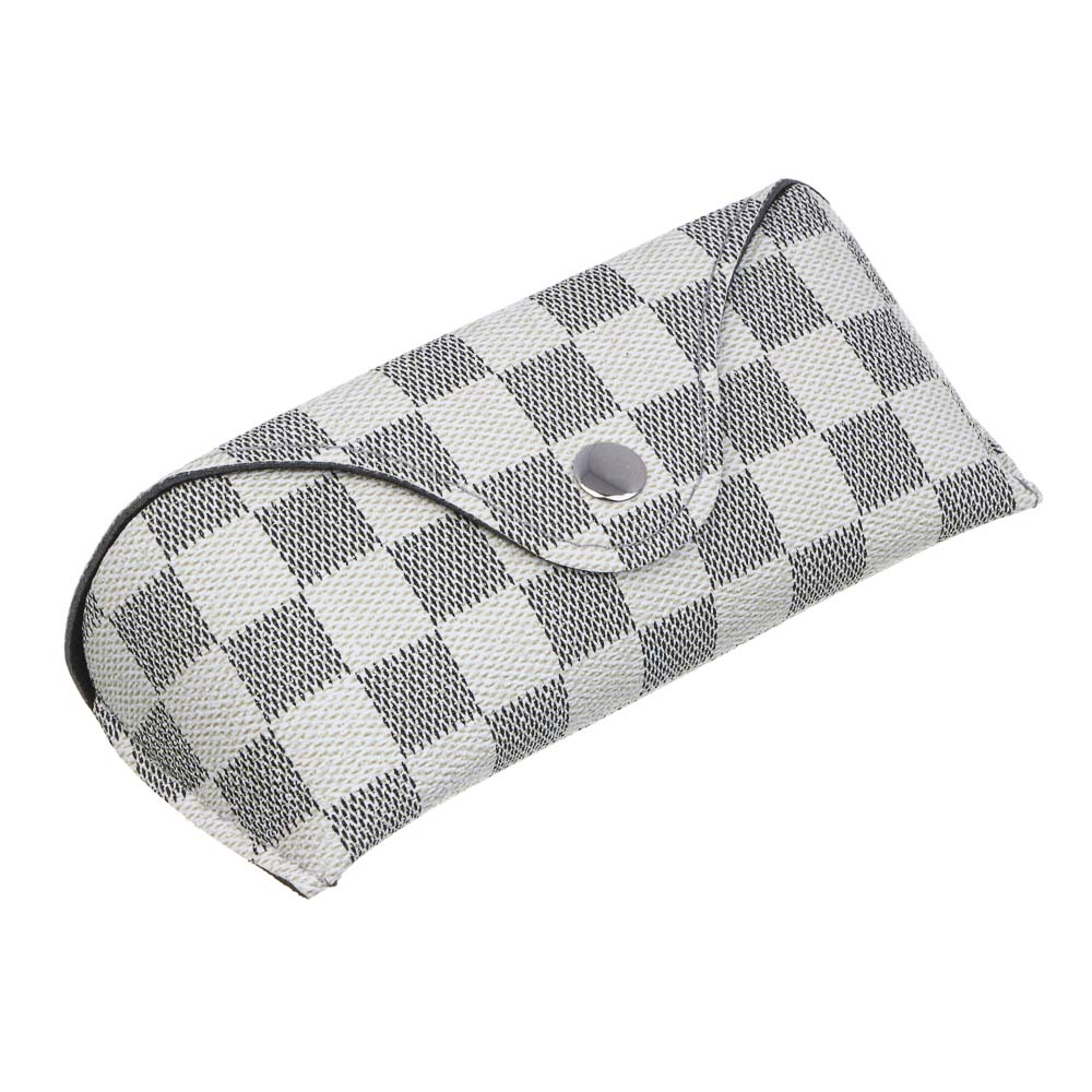 ЮL Футляр для солнцезащитных очков на кнопке, ПУ, 16,5х6,5см, 4 цвета, арт.№ 339-109