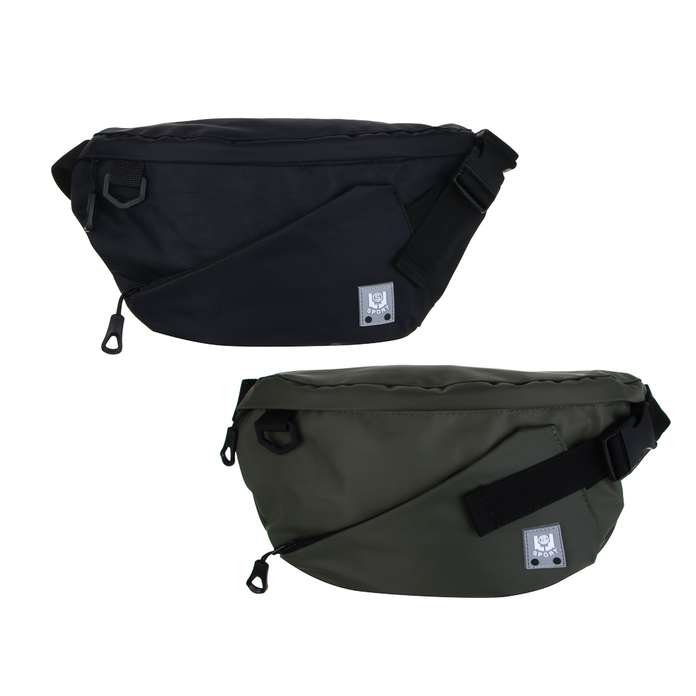 Сумка-бананка из водооталкивающей ткани тм ЮL Инновикс, 3 отделения, ПЭ, 33х17см, 2 цвета, КЖС24-04, арт.№ 337-166