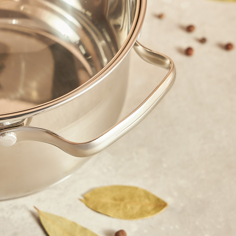 VETTA Берн Кастрюля 20х12см. 3,5л. со стекл. крышкой, индукция, арт.№ 822-101