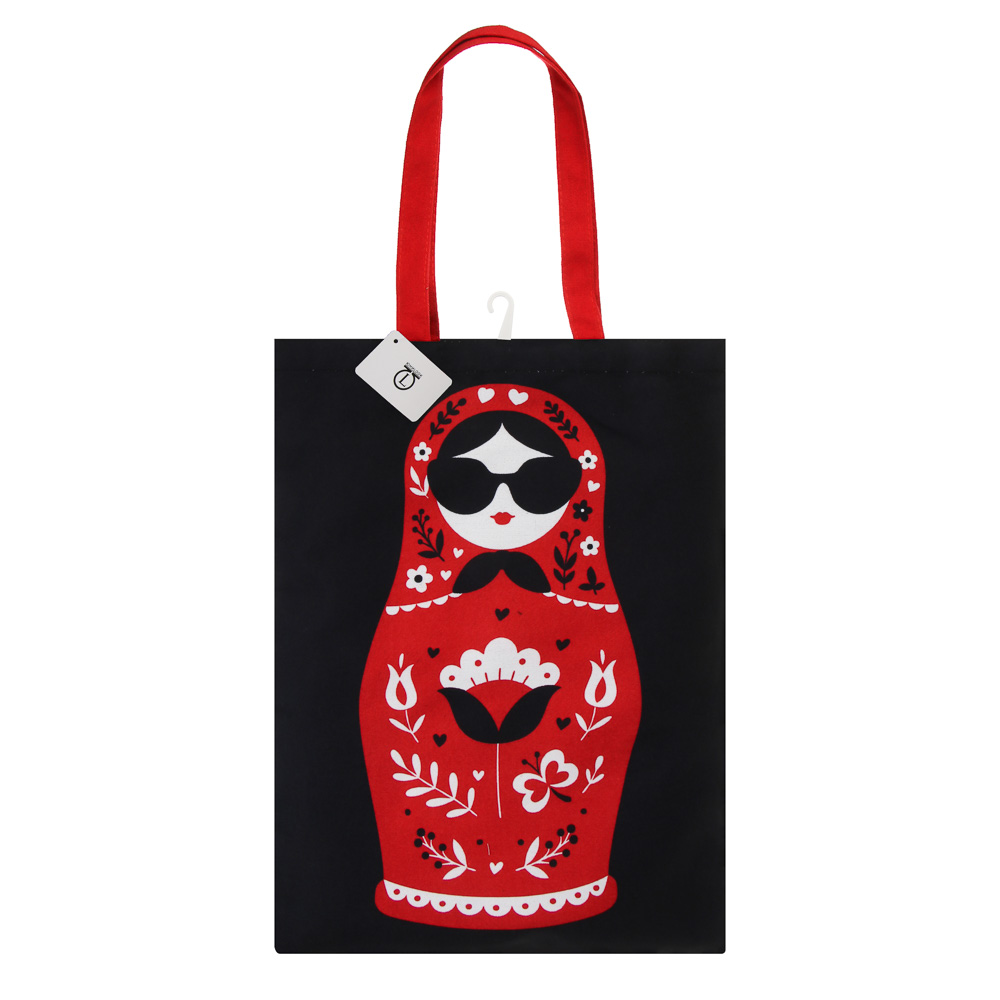 Сумка-шоппер ЮНИLOOK Ностальгия, 32х44 см, полиэстер, 4 дизайна, арт.№ 337-248