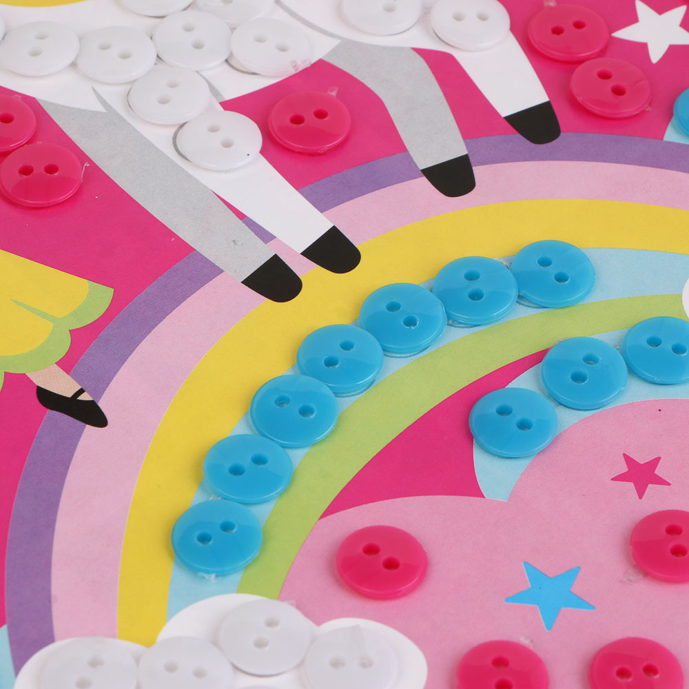 Аппликация пуговками, ХОББИХИТ, картон, пластик,19х27см, арт.№ 285-174