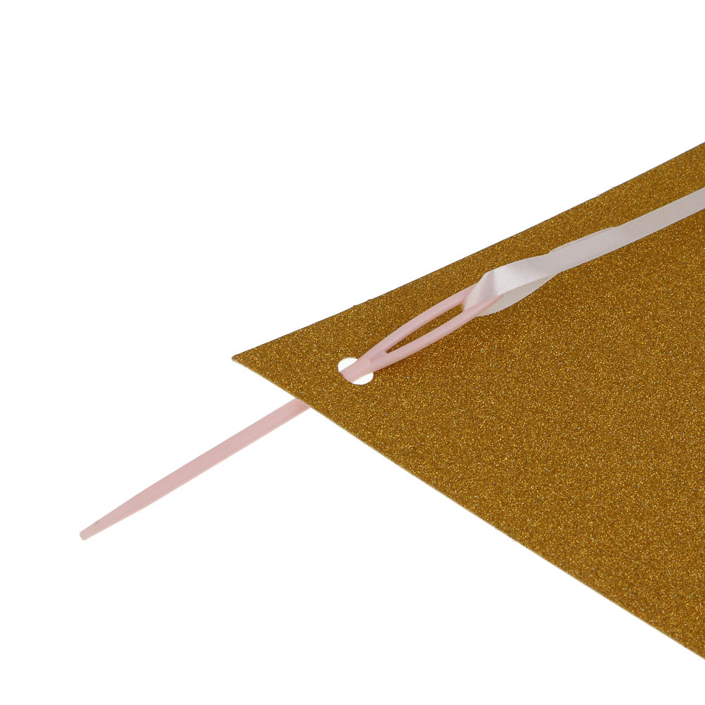 Fntastic Растяжка "Флажки", 12 треугольников, глиттер, бумага, арт.№ 521-136