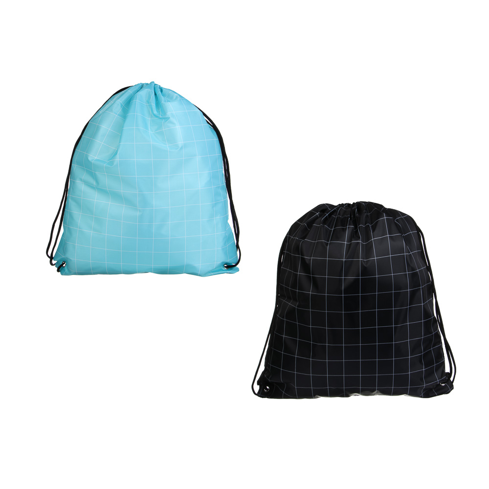 Мешок для сменной обуви на завязках, 40х47см, "Ничего лишнего", полиэстер, ОПП пакет, 2 диз., арт.№ 524-345