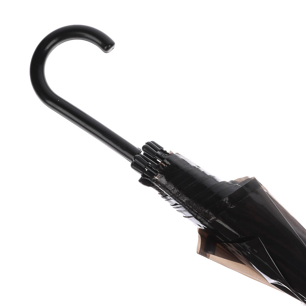 Зонт-трость прозрачный, диаметр 90 см, 8 спиц, ЭВА, пластик, сплав, 3 цвета, арт.№ 302-404