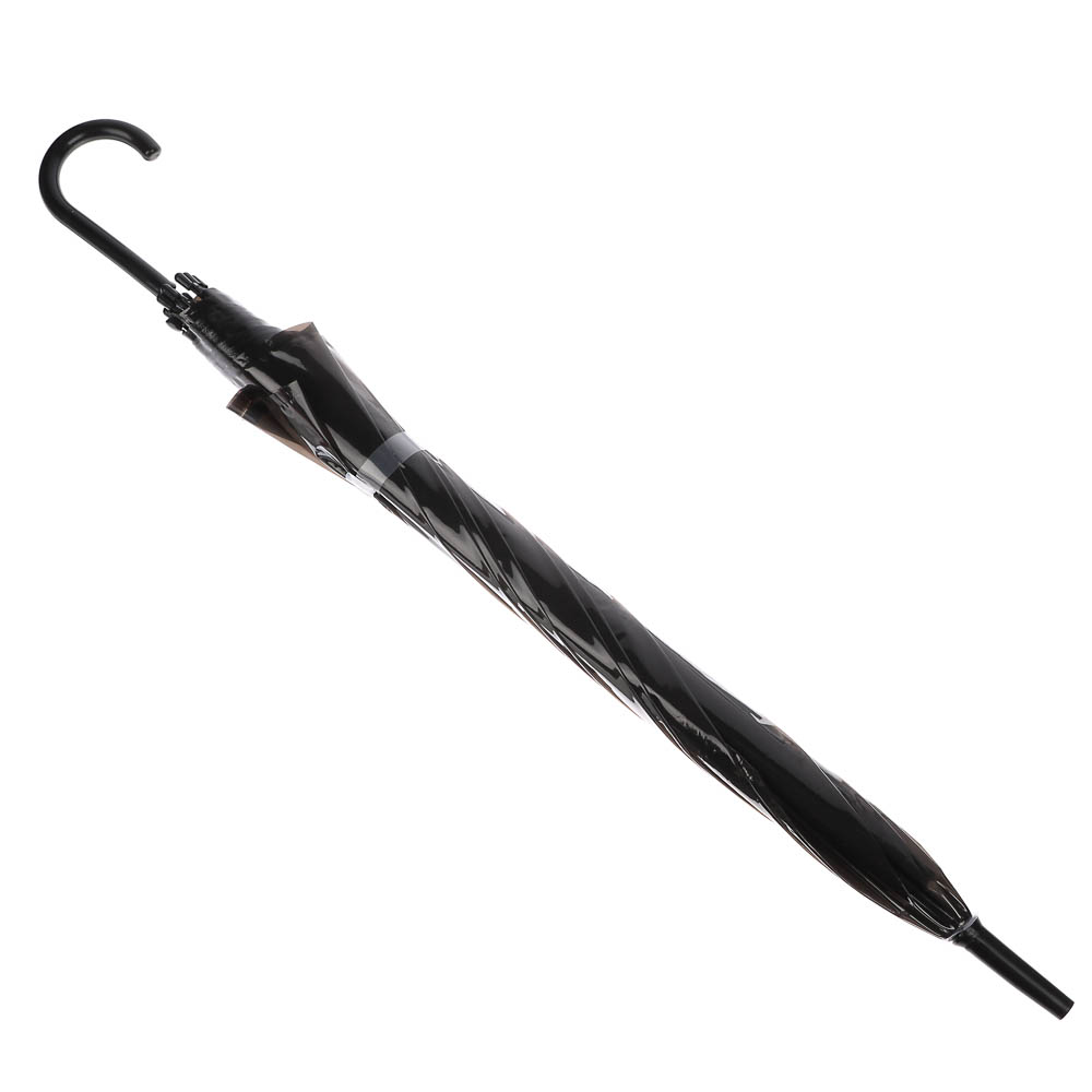 Зонт-трость прозрачный, диаметр 90 см, 8 спиц, ЭВА, пластик, сплав, 3 цвета, арт.№ 302-404