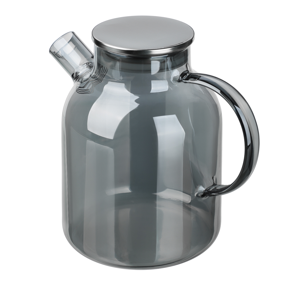 SATOSHI Графит Чайник заварочный 1,8л, стекло, нерж.сталь, арт.№ 850-266