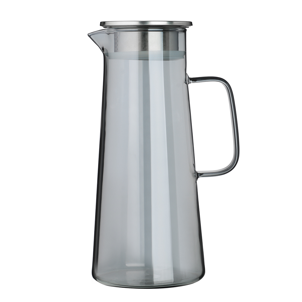 SATOSHI Графит Кувшин для воды 1,8л, стекло, нерж.сталь, арт.№ 850-267