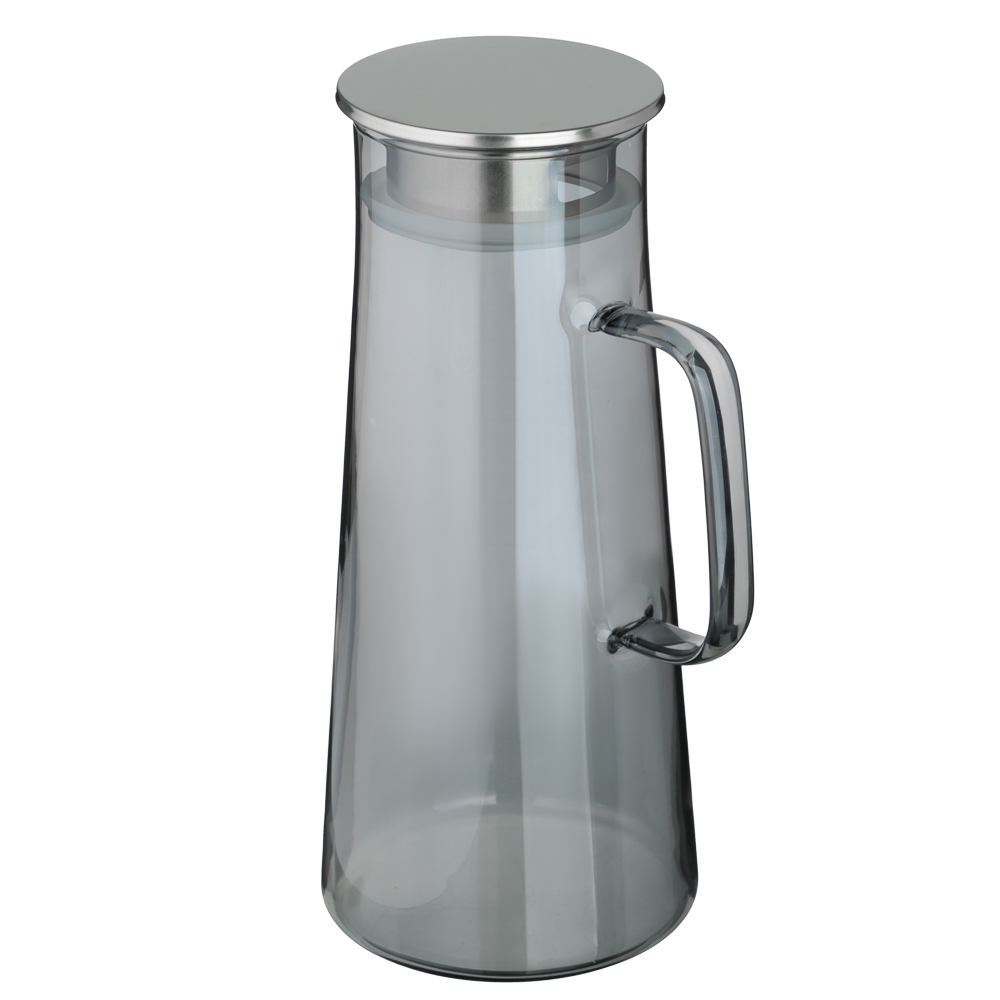 SATOSHI Графит Кувшин для воды 1,8л, стекло, нерж.сталь, арт.№ 850-267