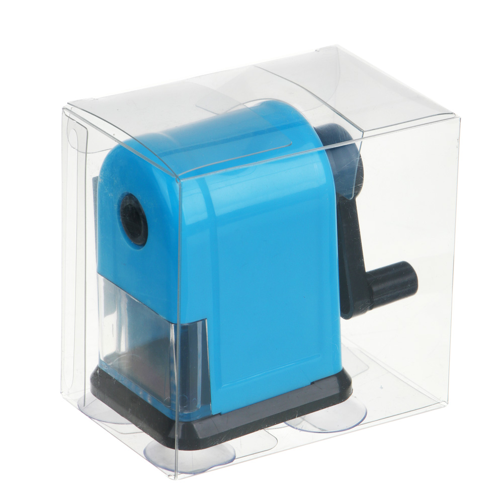 Точилка механическая ClipStudio с контейнером, 1 отверстие, пластик, 8х5,3х7,7 см, арт.№ 627-001