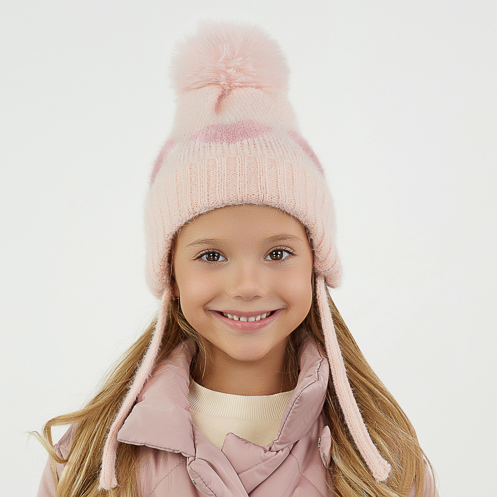 GALANTE Шапка детская с подкладом на завязках, р-р 50-52, 2 цвета, СЗШ24-22, арт.№ 314-862