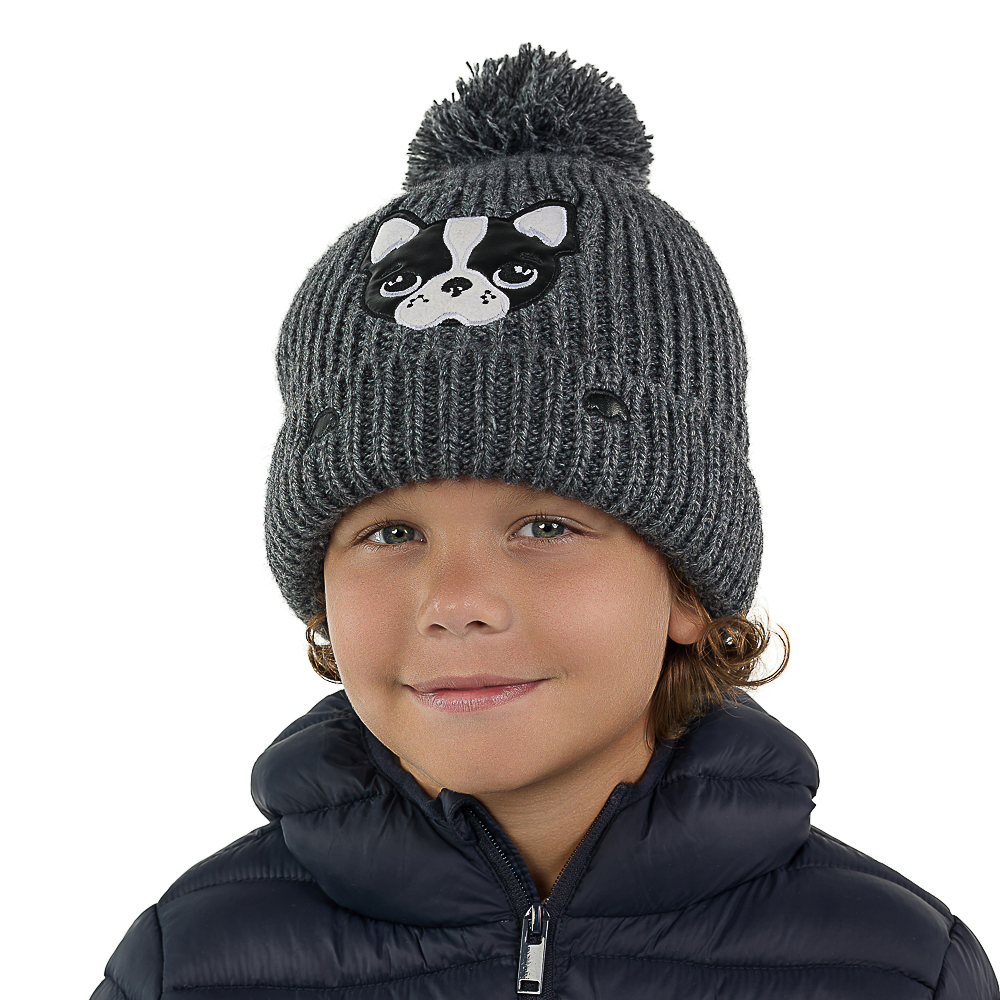 GALANTE Шапка бини детская на подкладе с аппликацией, р-р 52-54, 3 цвета, СЗШ24-24, арт.№ 314-864