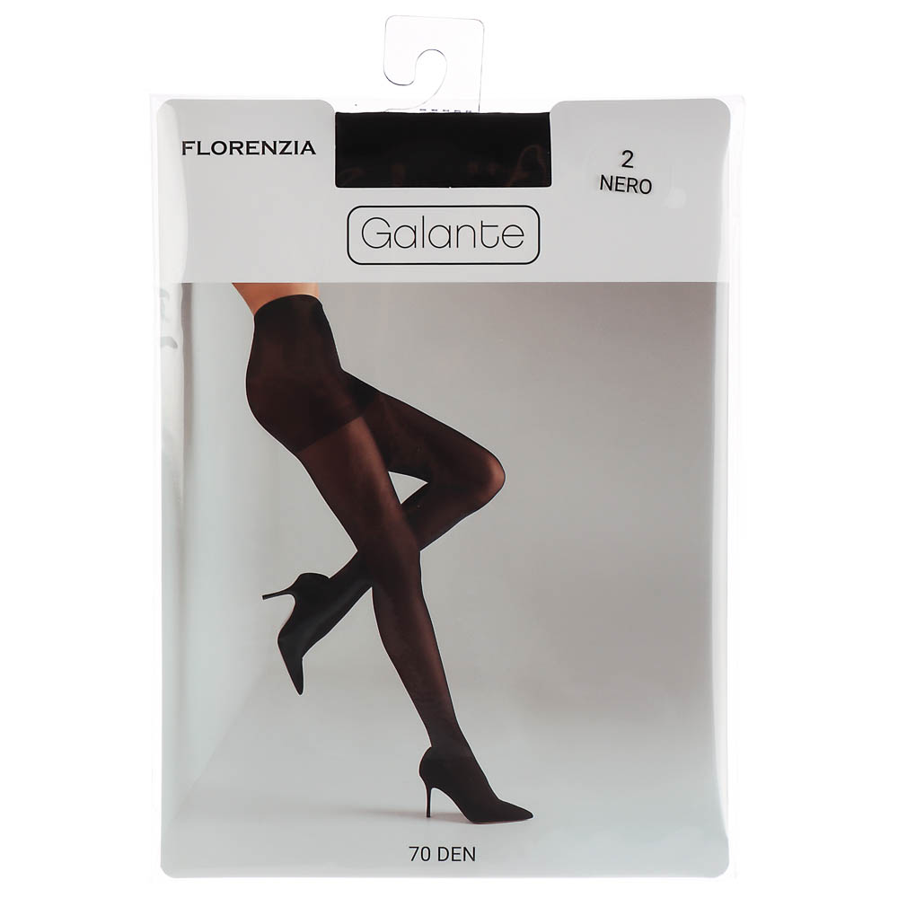 GALANTE Florenzia Колготки 70 DEN с шортиками, 84% полиамид, 16%эластан, размер 2, цвет черный, арт.№ 048-103