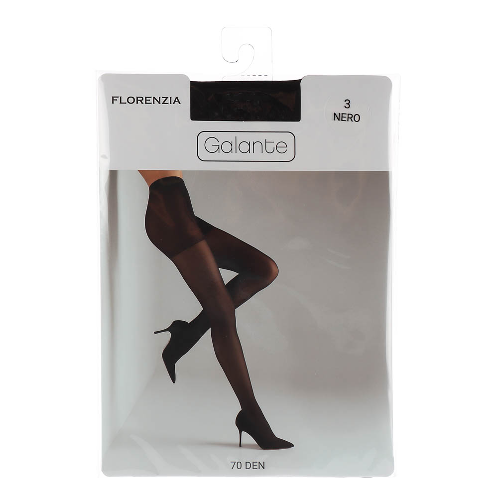 GALANTE Florenzia Колготки 70 DEN с шортиками, 84% полиамид, 16%эластан, размер 3, цвет черный, арт.№ 048-104