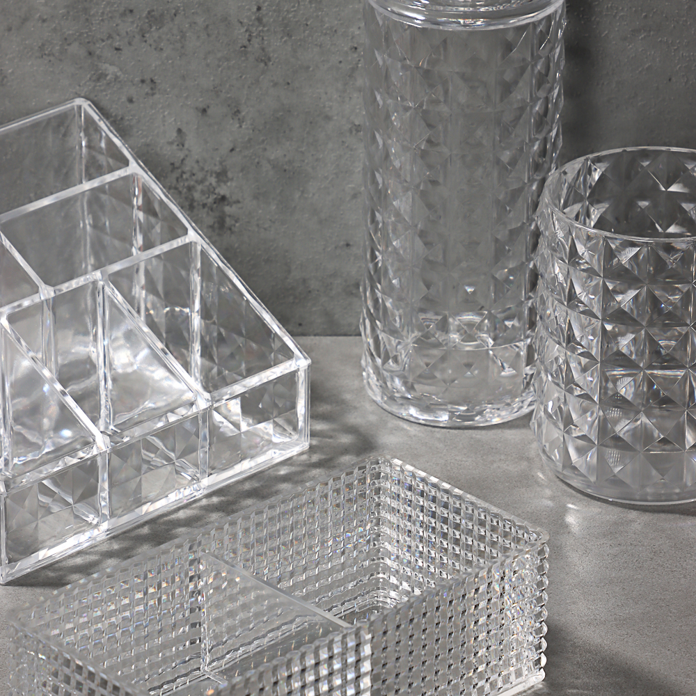 VETTA Органайзер косметический CRYSTAL, полистирол, 7,5x7,5x18 см, арт.№ 463-321