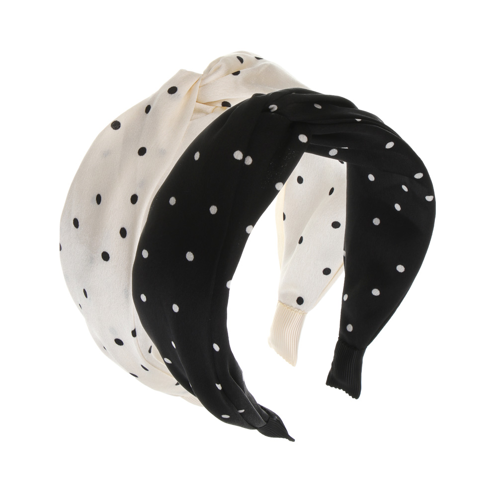 ЮНИLOOK Ободок для волос, 4,5см, полиэстер, пластик, 2 цвета, ACS25-3, арт.№ 323-291