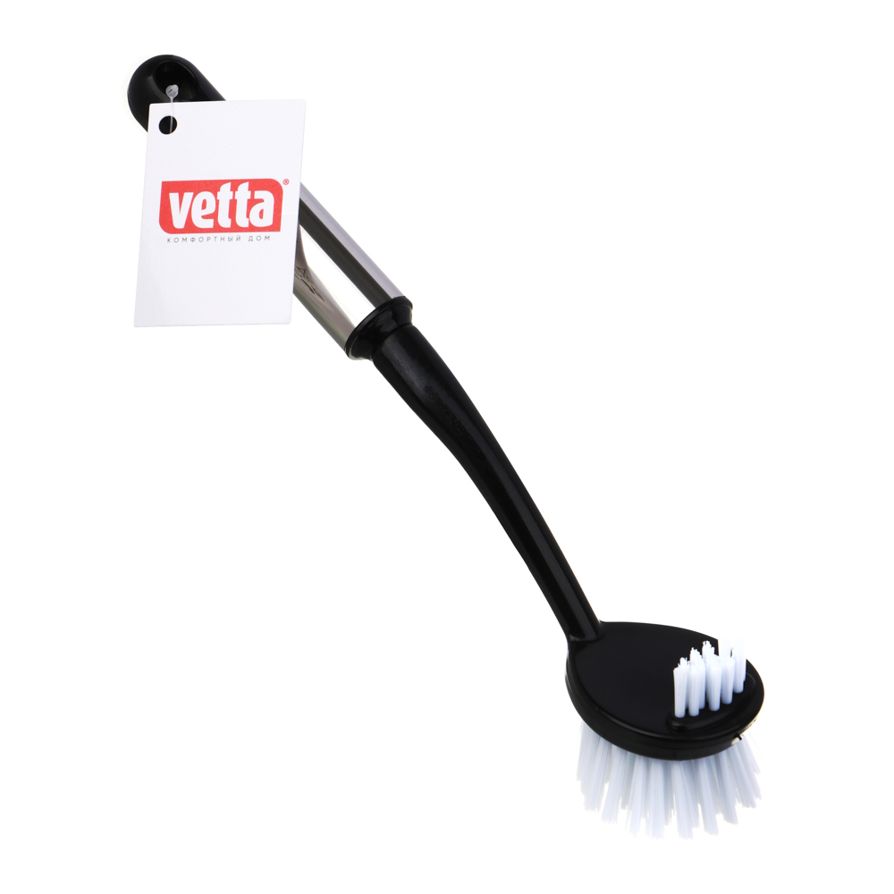 VETTA Щетка с двойной щетиной Сопрано полипропилен, нерж.сталь, 28,5х5х6см, арт.№ 441-035