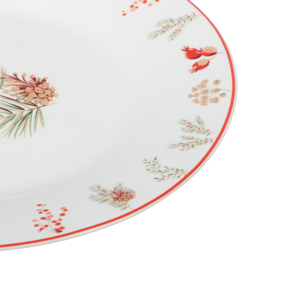 MILLIMI Шишки Тарелка закусочная 20см, опаловое стекло, арт.№ 820-650