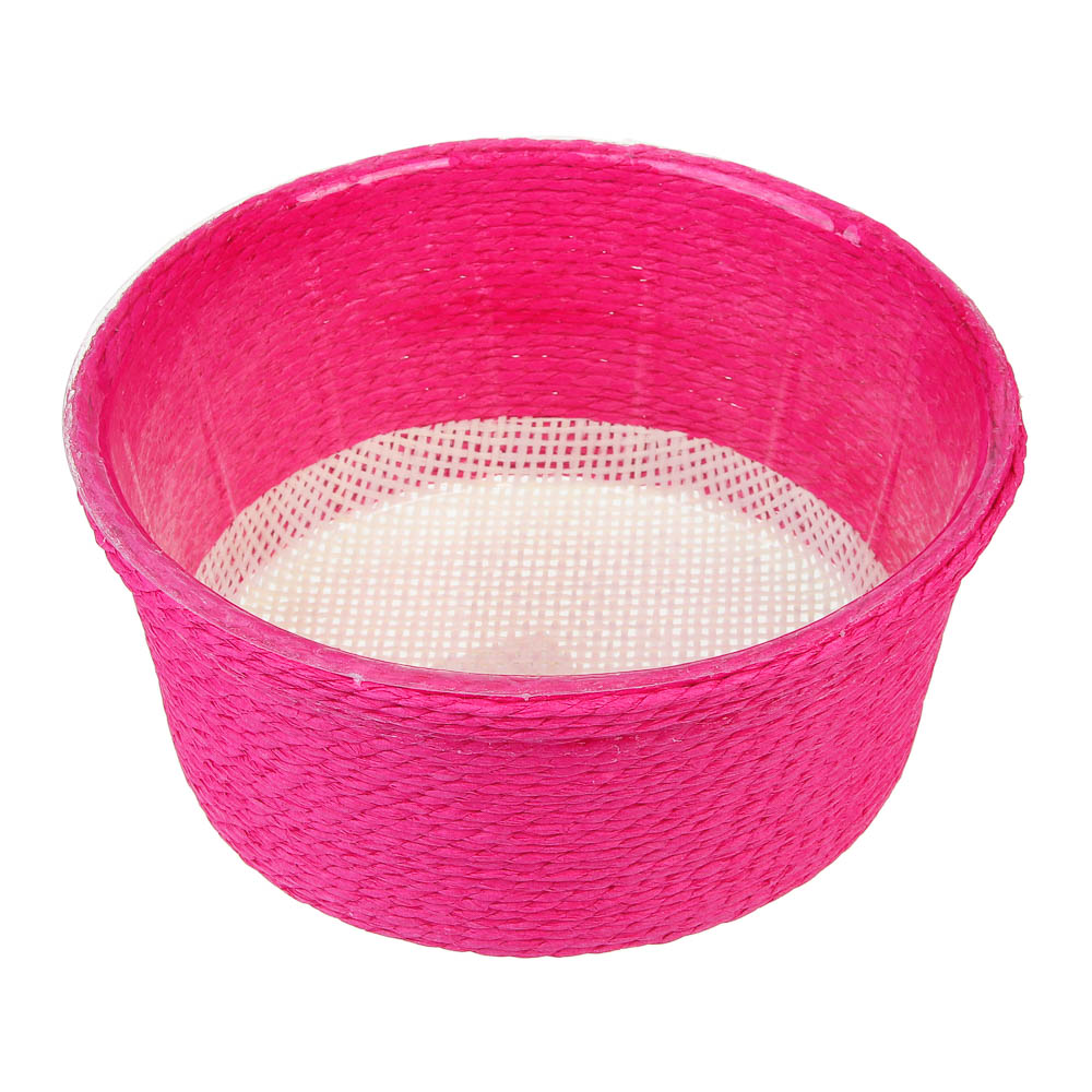 INBLOOM Кашпо плетеное 15х7см, бумажная лоза, ПП, арт.№ 164-373