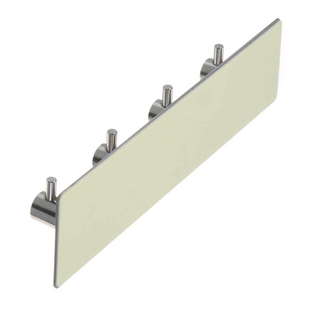 VETTA Планка с 4 крючками самоклеящаяся, нерж. сталь, арт.№ 440-014