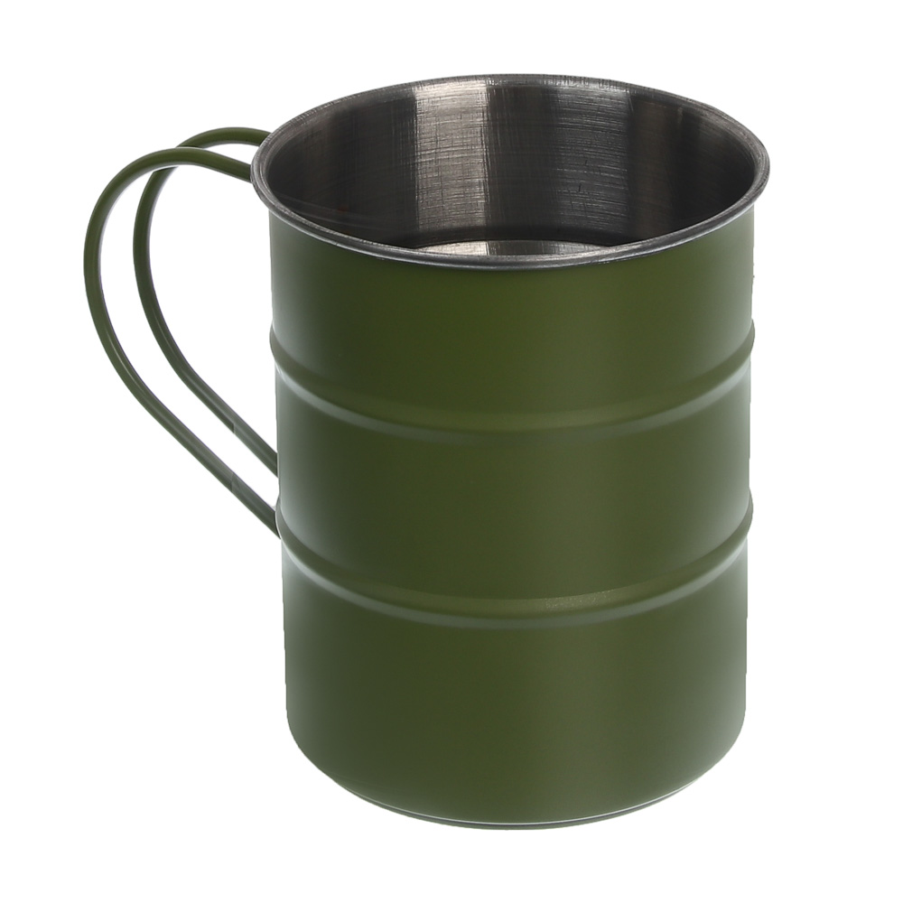 Кружка-бочка тм BY Русские Супергерои, хаки, 9x11,5 см, арт.№ 123-073