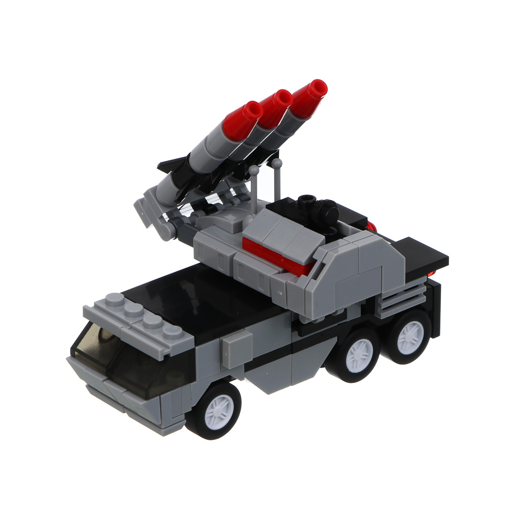 ИГРОЛЕНД Конструктор "Военная техника" с трансформацией, 170-193 дет., 21х4,3х15,5 см, ABS, 6 видов, арт.№ 265-675