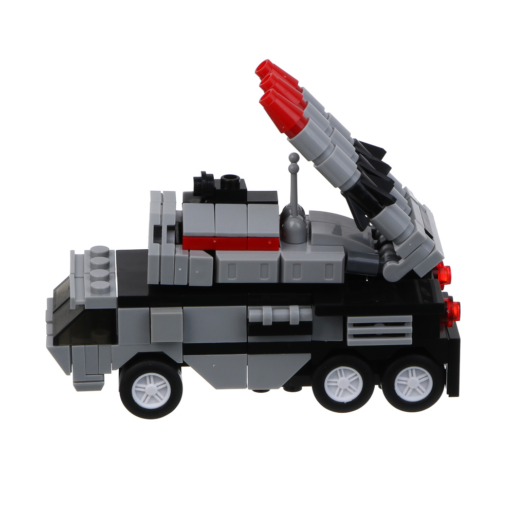 ИГРОЛЕНД Конструктор "Военная техника" с трансформацией, 170-193 дет., 21х4,3х15,5 см, ABS, 6 видов, арт.№ 265-675