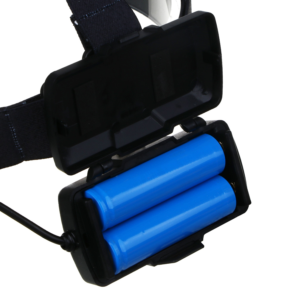 ЕРМАК Фонарь налобный, 1 LED + 2 COB, с фокусировкой, 2*1200мАч, 4 режима, пластик, арт.№ 221-023