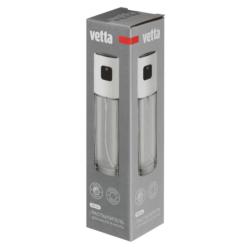 VETTA Распылитель для масла и уксуса, 100 мл, стекло, пластик, белый, арт.№ 828-347