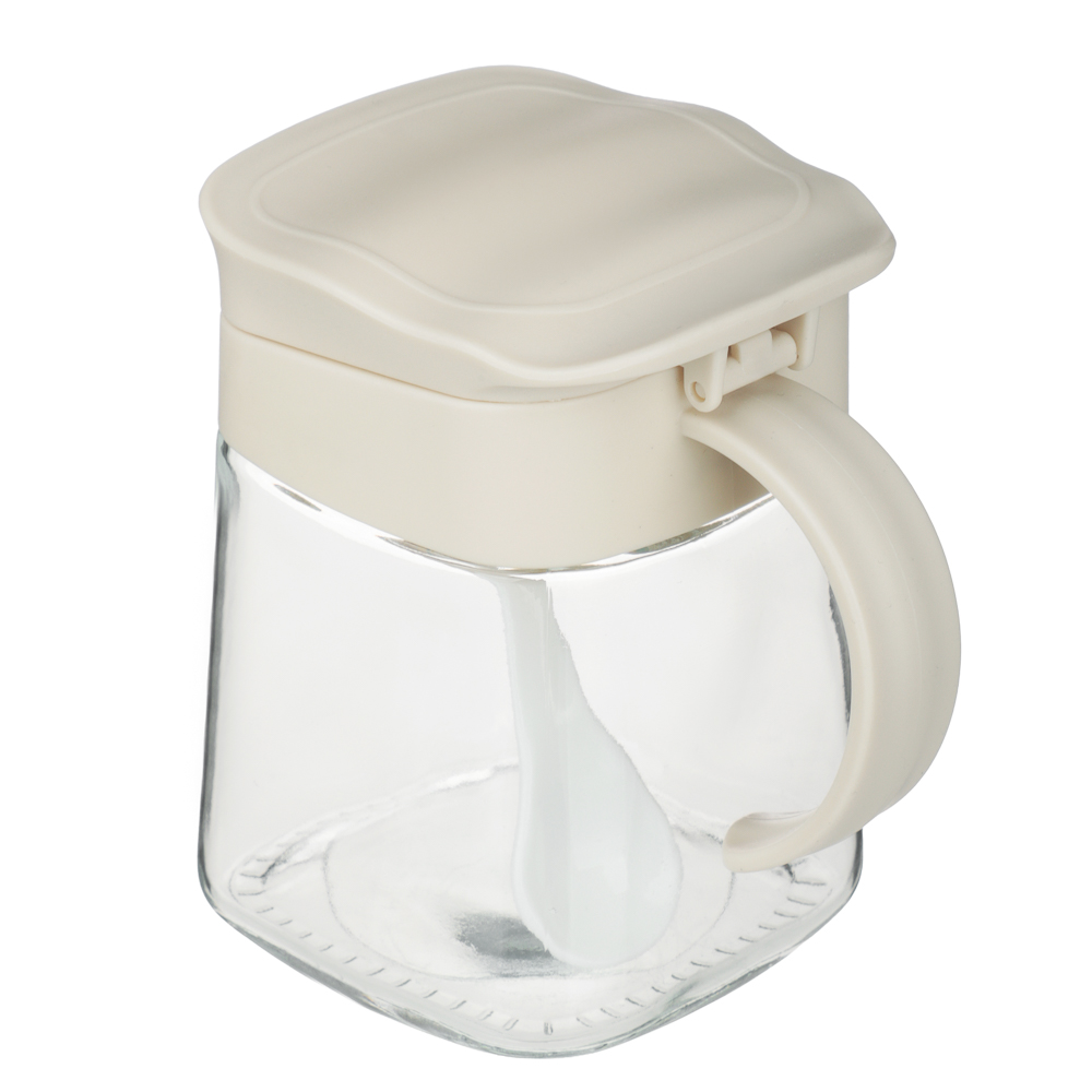 VETTA Банка для специй, 350 мл, стекло, пластик, белый, арт.№ 828-349